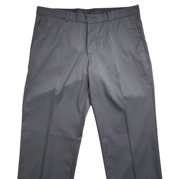 Nike Mens Golf Pants 34x32 Gray Dri-Fit Lightweight Stretch Performance Trousers - Picture 5 of 6